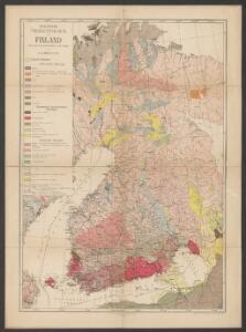 Geologische Übersichtskarte von Finland und den angrenzenden Landteilen