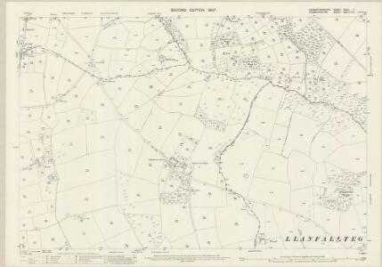 Carmarthenshire XXXVI.7 (includes: Henllanfallteg; Llandissilio East; Llandysilio West; Llanfallteg West) - 25 Inch Map