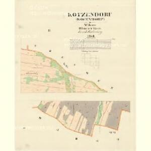 Kotzendorf (Kocendorf) - m1877-1-001 - Kaiserpflichtexemplar der Landkarten des stabilen Katasters
