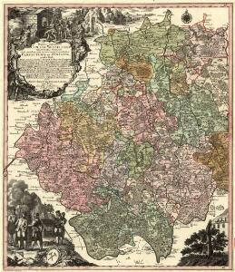 Mappa Geographica Circuli Metalliferi Electoratus Saxoniae cum omnibus, quae in eo comprehenduntur Praefecturis et Dynastiis
