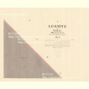 Lesnitz - m1497-1-005 - Kaiserpflichtexemplar der Landkarten des stabilen Katasters