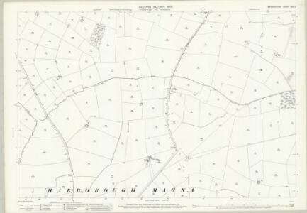 Warwickshire XXIII.6 (includes: Easenhall; Harborough Magna; Monks Kirby; Pailton) - 25 Inch Map