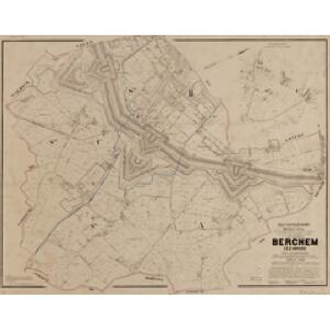 Plan parcellaire de la commune de Berchem lez-Anvers : avec les mutations