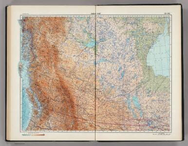 191-192.  Canada, West.  The World Atlas.