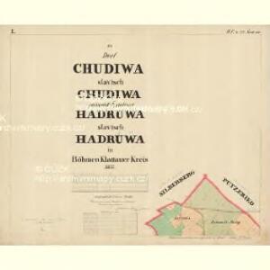 Chudiwa - c2670-1-001 - Kaiserpflichtexemplar der Landkarten des stabilen Katasters