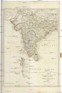 CHARTE von OST-INDIEN diesseits des Ganges oder HINDOSTAN und DEKAN