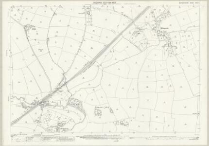 Warwickshire XXXIV.4 (includes: Birdingbury; Burton and Draycotte; Frankton; Leamington Hastings) - 25 Inch Map