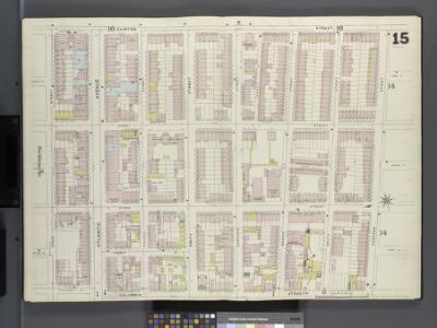 Brooklyn, V. 1, Double Page Plate No. 15 [Map bounded by Clinton St., Harrison St., Columbia St., State St.]