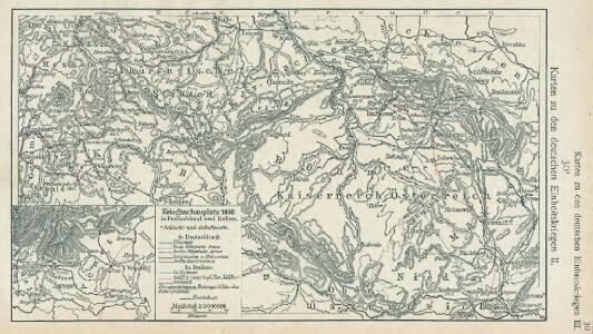 Karten zu den deutschen Einheitskriegen II - Kriegsschauplatz 1866 in Deutschland und Italien