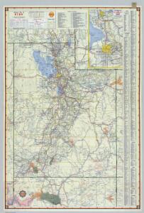 Shell Highway Map of Utah.