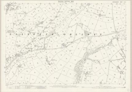 Cardiganshire XL.13 (includes: Llangynllo; Orllwyn Teifi) - 25 Inch Map