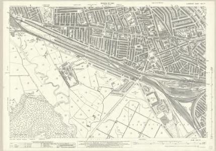 Glamorgan XLIII.14 (includes: Cardiff; Lecwith) - 25 Inch Map