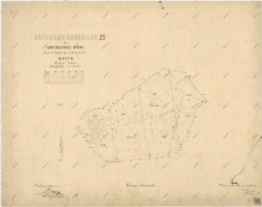 Záměrná mapa lesní oblasti Býkov, polesí Kamenice