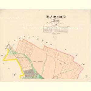 Hundschitz - c2422-1-001 - Kaiserpflichtexemplar der Landkarten des stabilen Katasters