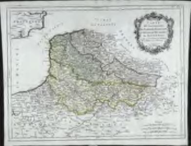 Carte des gouvernements de Flandre françoise, d'Artois, de Picardie et du Boulenois