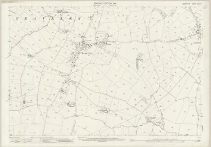 Derbyshire XLVIII.2 (includes: Hungry Bentley; Longford; Rodsley; Yeaveley) - 25 Inch Map