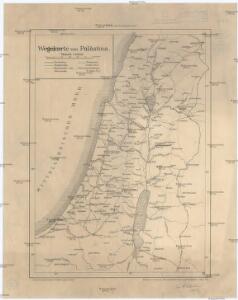 Wegekarte von Palästina
