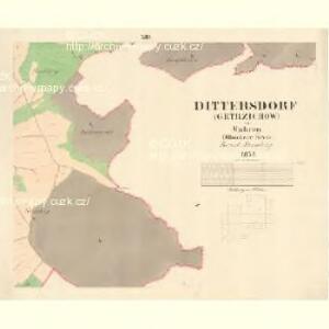Dittersdorf (Getrzichow) - m0441-1-012 - Kaiserpflichtexemplar der Landkarten des stabilen Katasters