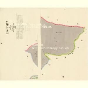 Teschnitz - c1093-1-002 - Kaiserpflichtexemplar der Landkarten des stabilen Katasters