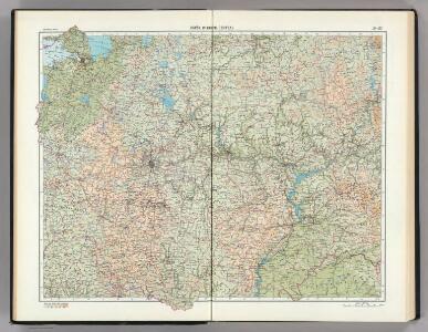 19-20.  RSFSR (Russian Soviet Federated Socialist Republic) in Europe, Central.   The World Atlas.