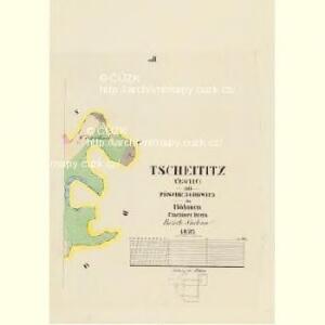 Tscheititz (Čegtic) - c0820-1-004 - Kaiserpflichtexemplar der Landkarten des stabilen Katasters