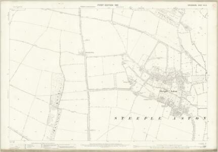 Oxfordshire XVI.13 (includes: Middle Aston; Steeple Aston; Steeple Barton; Westcott Barton) - 25 Inch Map
