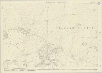 Surrey X.11 (includes: Chobham) - 25 Inch Map