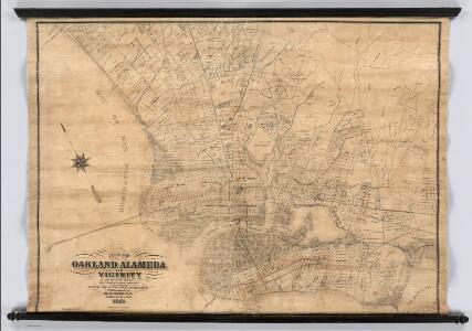Map of Oakland, Alameda and Vicinity