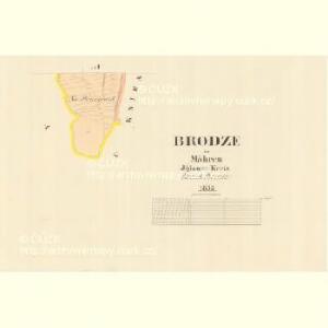 Brodze - m0220-1-002 - Kaiserpflichtexemplar der Landkarten des stabilen Katasters