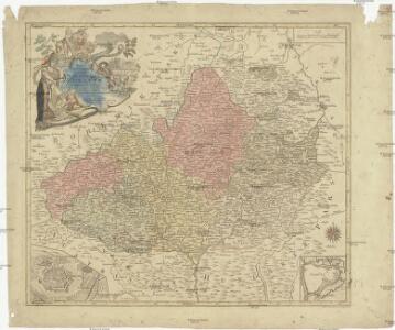Mappa geographica specialis marchionatus Moraviae in sex circulos divisae