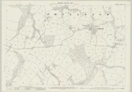 Cornwall LXV.10 (includes: Gerrans; Philleigh; St Just in Roseland) - 25 Inch Map