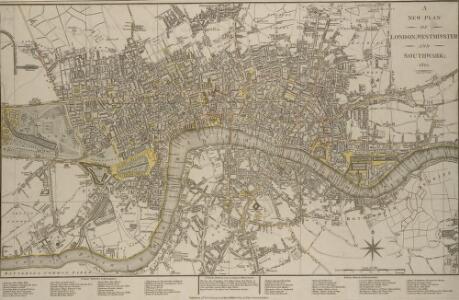 A NEW PLAN OF LONDON, WESTMINSTER AND SOUTHWARK 185