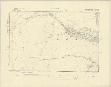 Montgomeryshire VII.SE - OS Six-Inch Map