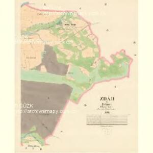 Zdár - c9353-1-002 - Kaiserpflichtexemplar der Landkarten des stabilen Katasters