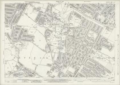 Middlesex XV.9 (includes: Hayes) - 25 Inch Map