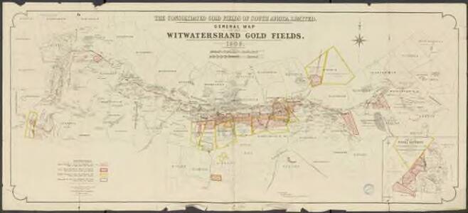 General map of the witwatersrand gold fields. The consolidated Gold Fields of south Africa, Limited