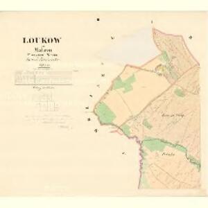 Loukow - m1624-1-001 - Kaiserpflichtexemplar der Landkarten des stabilen Katasters