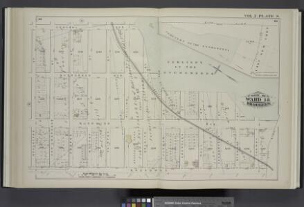Vol. 2. Plate, S. [Map bound by Central Ave., Cemetery of the Evergreens, City Line, Broadway, Schaeffer St.; Including Evergreen Ave., Bushwick Ave., Van Voorhees St., Cooper St., Fairfax St., Pilling St., Granite St., Furman St., Aberdeen St., Hull St.