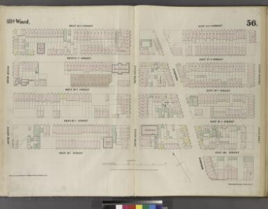 Plate 56: Map bounded by West 22nd Street, East 22nd Street, Fourth Avenue, Union Place, East 17th Street, Broadway, West 18th Street, Sixth Avenue.