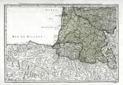 Cinquieme feuille contenant la Guienne, le Bearn, la Basse Navarre, le comté de Foix, et une partie du Languedoc