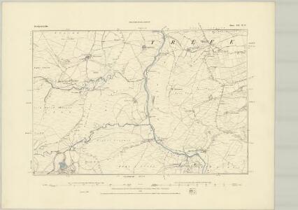 Montgomeryshire XLI.SE - OS Six-Inch Map