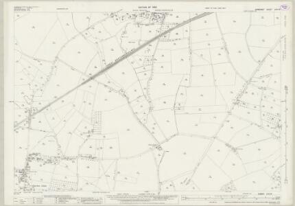 Somerset LXIV.13 (includes: Babcary; Charlton Mackrell; Keinton Mandeville; Kingweston; Lydford) - 25 Inch Map