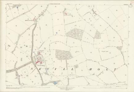 Leicestershire XLVI.8 (includes: Blaston; Drayton; Great Easton; Medbourne; Neville Holt) - 25 Inch Map