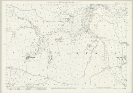 Devon XXVIII.3 (includes: Parkham) - 25 Inch Map