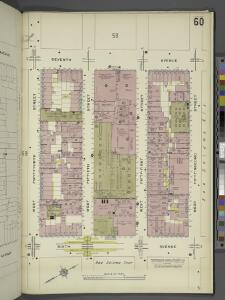 Manhattan, V. 5, Plate No. 60 [Map bounded by 7th Ave., West 52nd St., 6th Ave., West 49th St.]