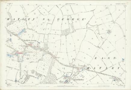 Cambridgeshire LII.3 (includes: East Hatley; Hatley St George; Tadlow) - 25 Inch Map