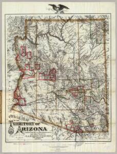 Official Map Of The Territory Of Arizona.