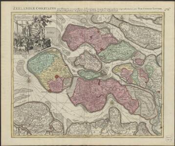 Zeelandiae Comitatus novissima et accuratissima delineatione mappa geographica