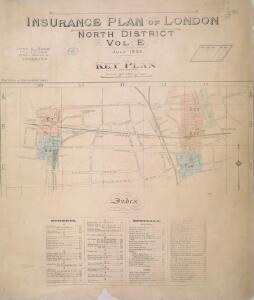 Insurance Plan of London North District Vol. E: Key Plan