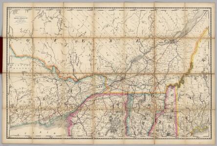(Quebec, New England) Railroad Map of the United States.